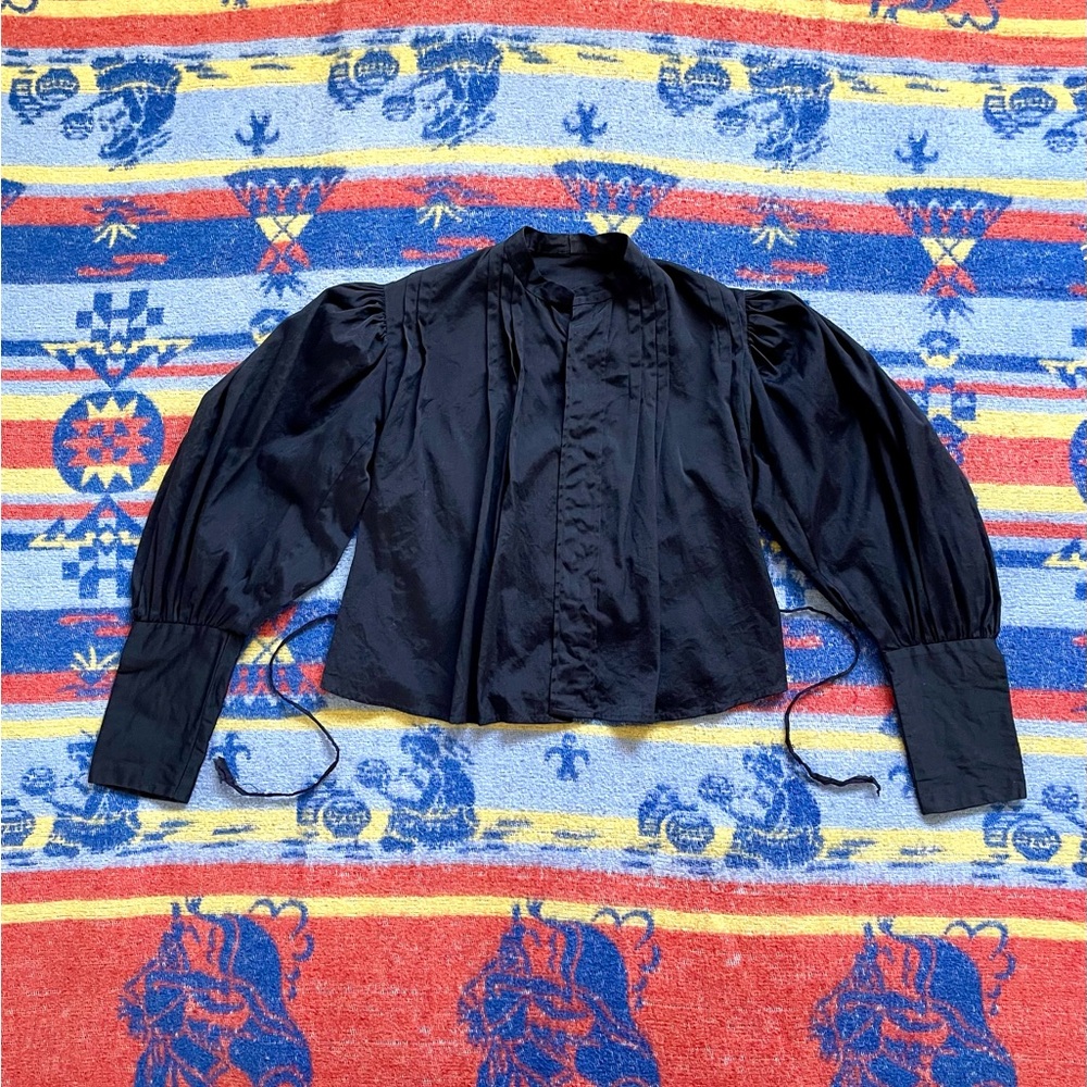 1800s 1900s Victorian Edwardian black blouse!